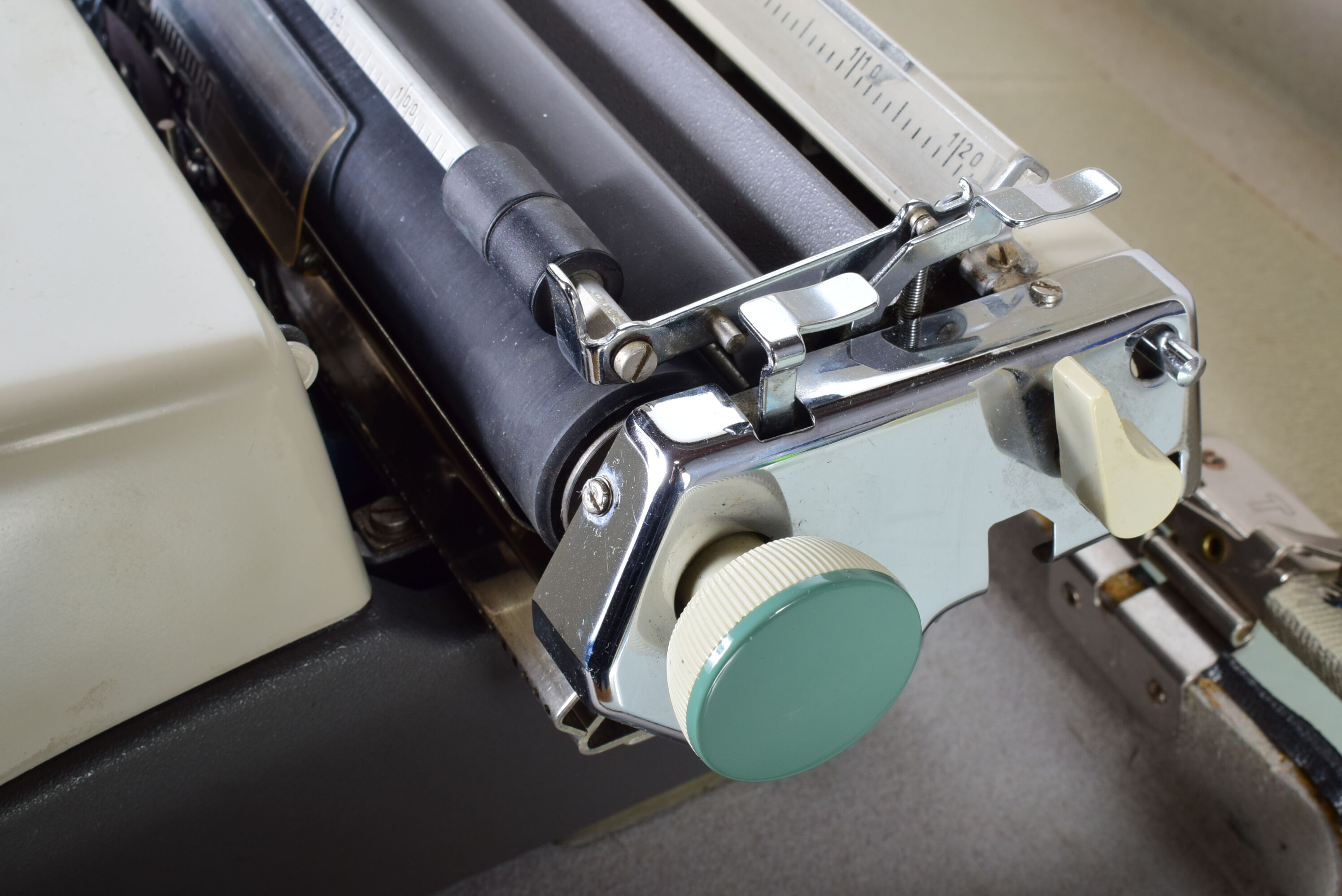 Olympia typewriter with suitcase