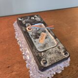 Erco wall lamp in pressed glass - vintage design from the 70s