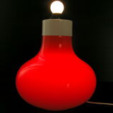 Luminous lamp foot in vintage glass 1970