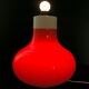 Luminous lamp foot in vintage glass 1970