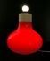 Luminous lamp foot in vintage glass 1970