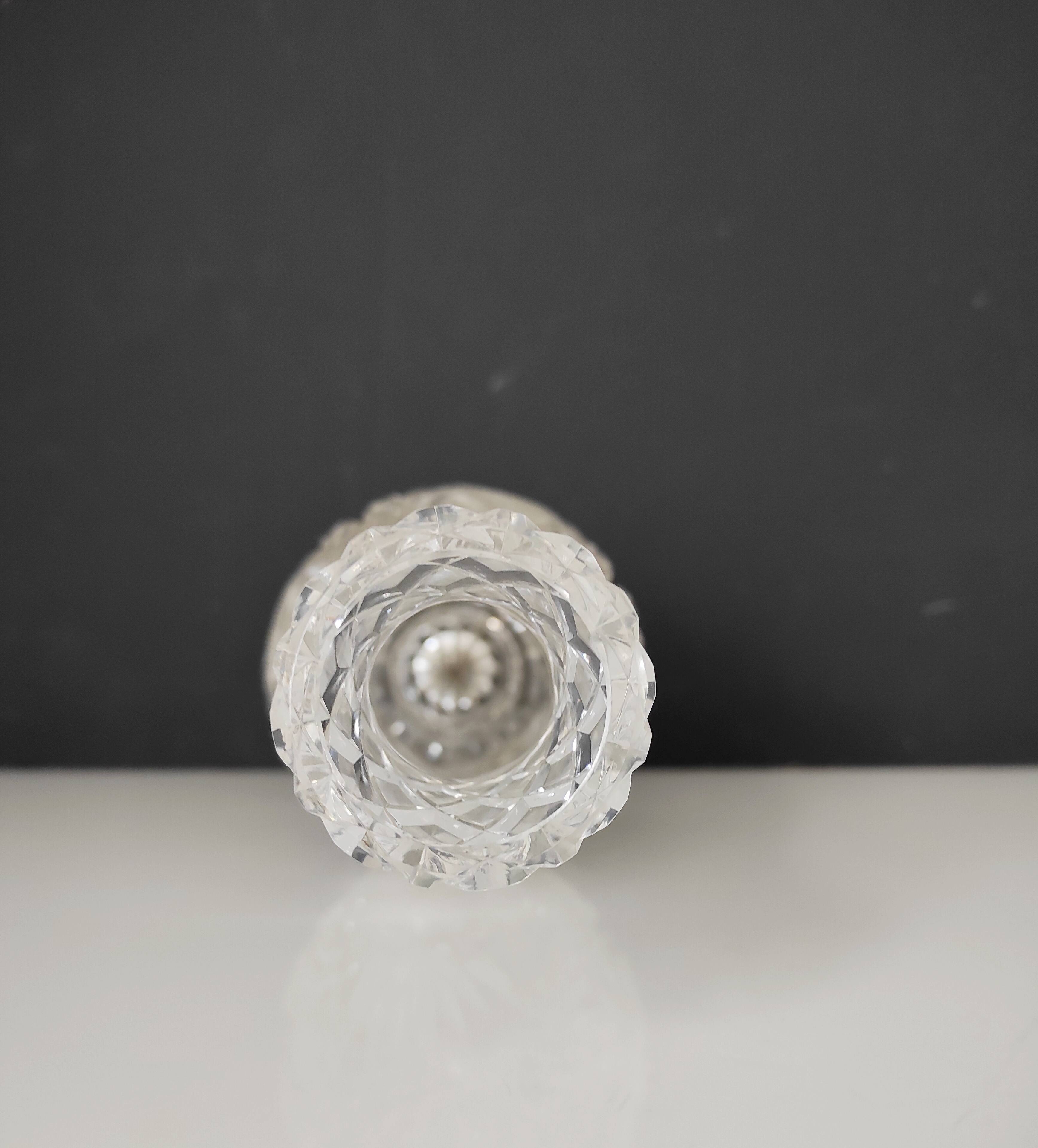 Cut crystal vase