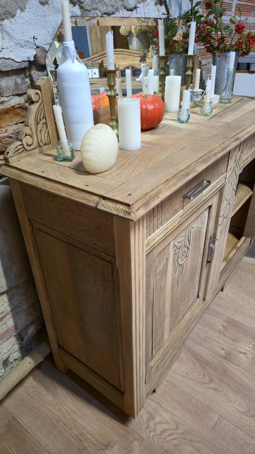 Art Deco oak sideboard/buffet restored