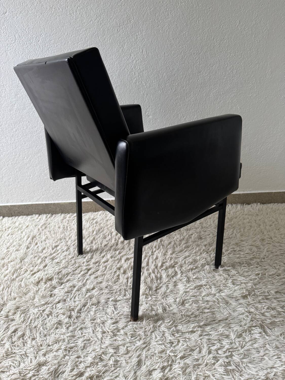 Black armchair, 50s design