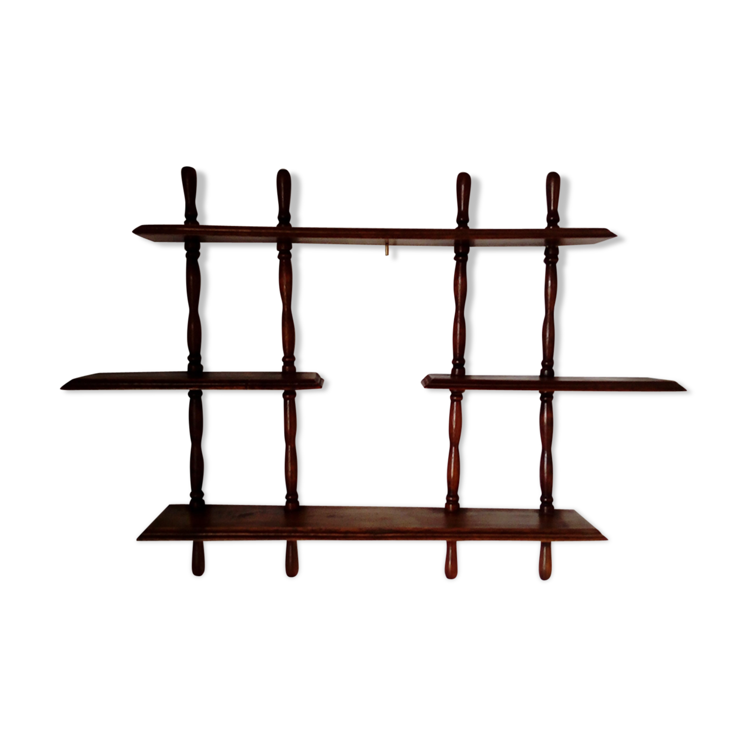 Wooden wall shelves
