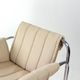Fauteuil Lounge Par Viliam Chlebo En Chrome Et Lin, Kodreta 1979