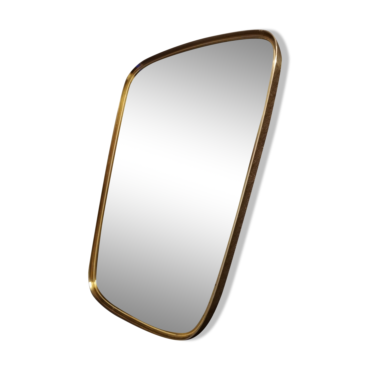Mirror freeform asymmetrical modernist 50 60 s 58x40cm