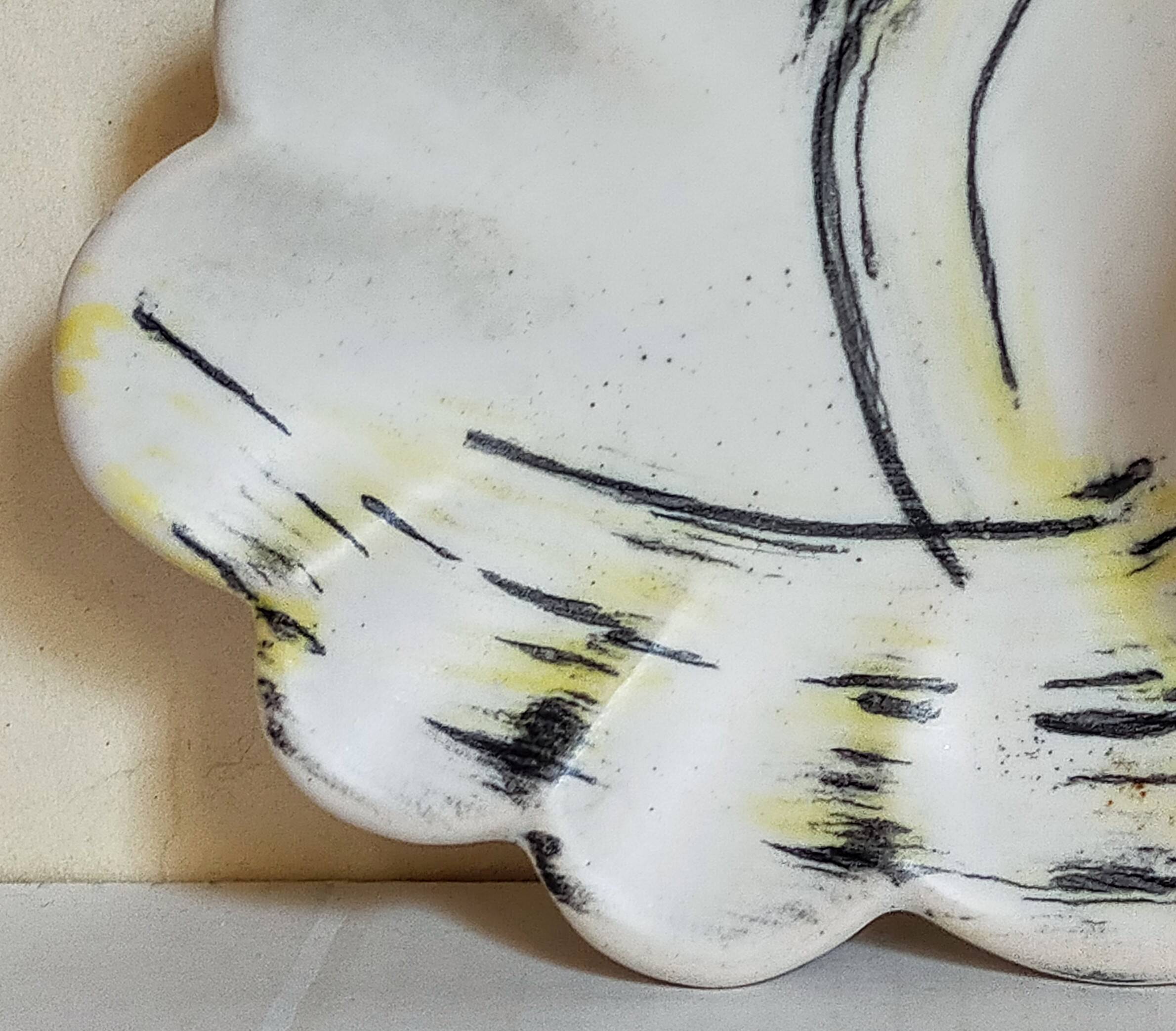 Vallauris ceramic pocket tray from the 1950s