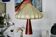 Vintage cocoon mahogany table lamp attributed to achille castiglioni 1960
