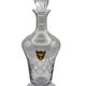 Crystal wine carafe from Fains – Original label, Original stopper