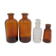 Lot de 4 anciens flacons pharmaceutiques