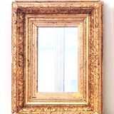 Napoleon III mirror, Wood and stucco, Gilded with copper leaf.