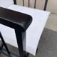 Foldable Steward's chair in wood painted black