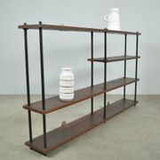 Hanging vintage wooden stick cabinet, Netherlands 1970