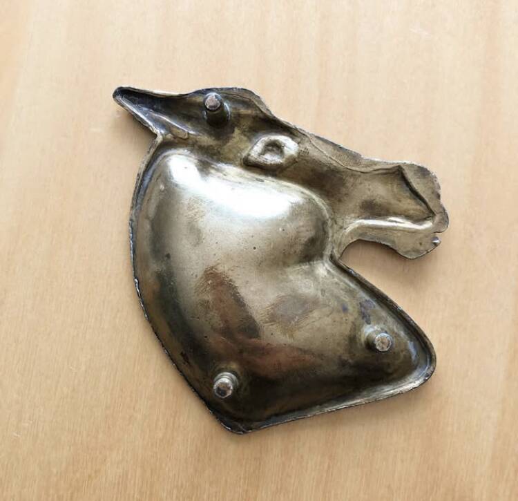 Brass horse bowl
