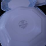 6 vintage octagonal dessert plates Arcopal