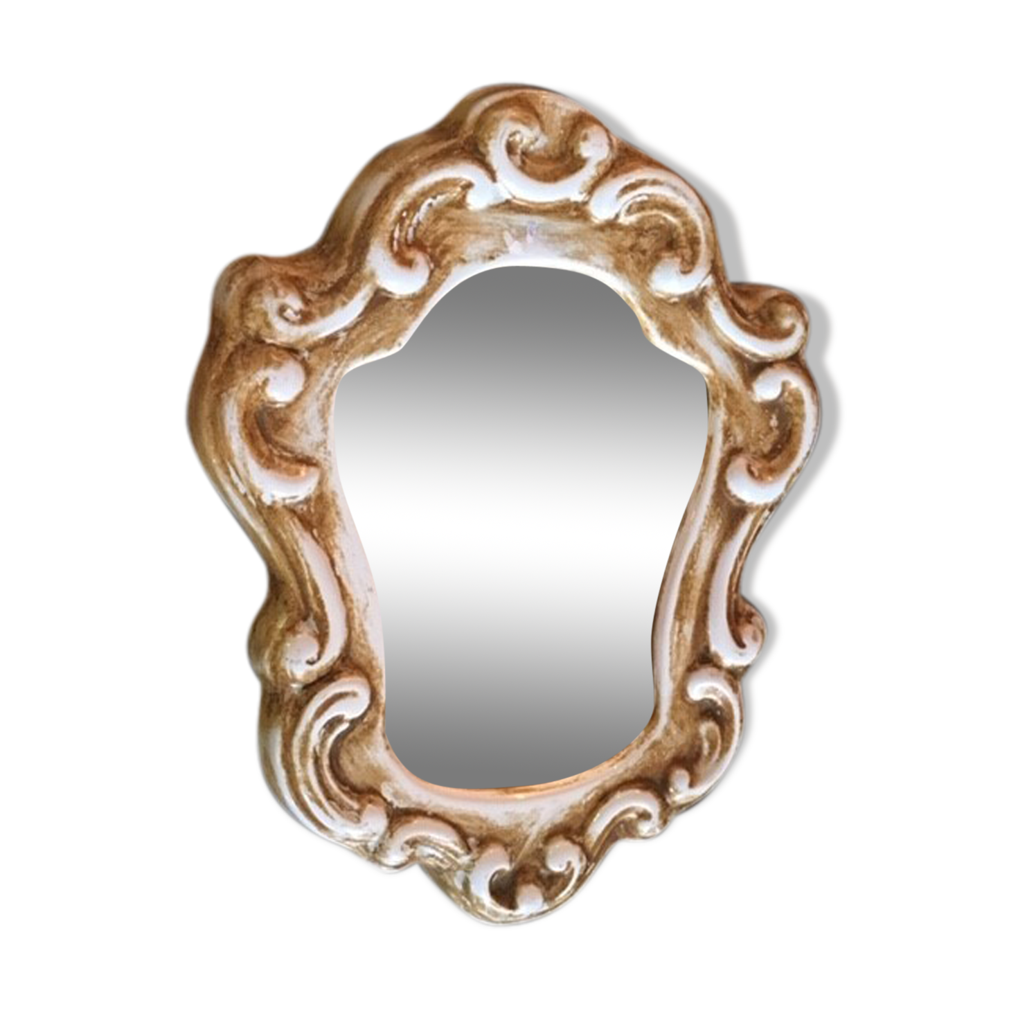 MIroir rococo in Bakelite 24cm