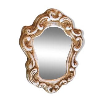 MIroir rococo in Bakelite 24cm