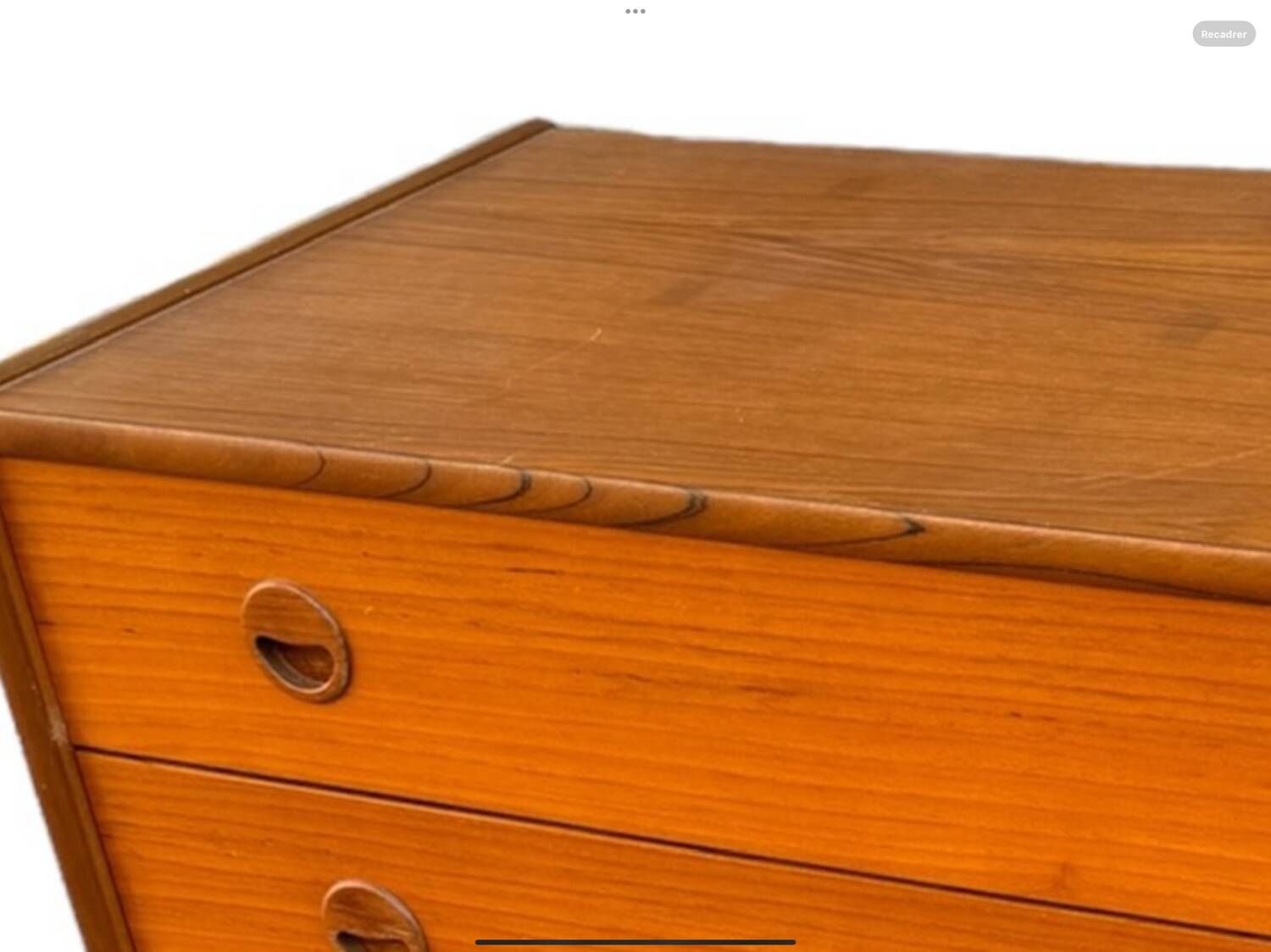 Vintage Danish teak chest of drawers from the 1960s