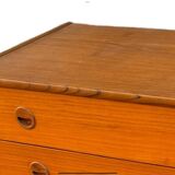 Vintage Danish teak chest of drawers from the 1960s
