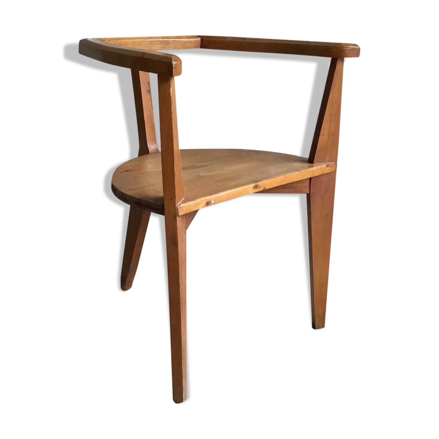 Brutalist tripod armchair - 1950