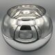 Vase form boule in smooth verre effect chromé or silver mercury 22 cm