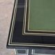 Maison Jansen black lacquered wooden desk from the 1960s with chair.