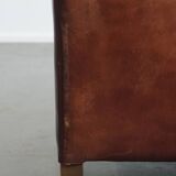 Vintage Sheepskin Wingback Chair