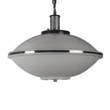 White ufo space age pendant lamp