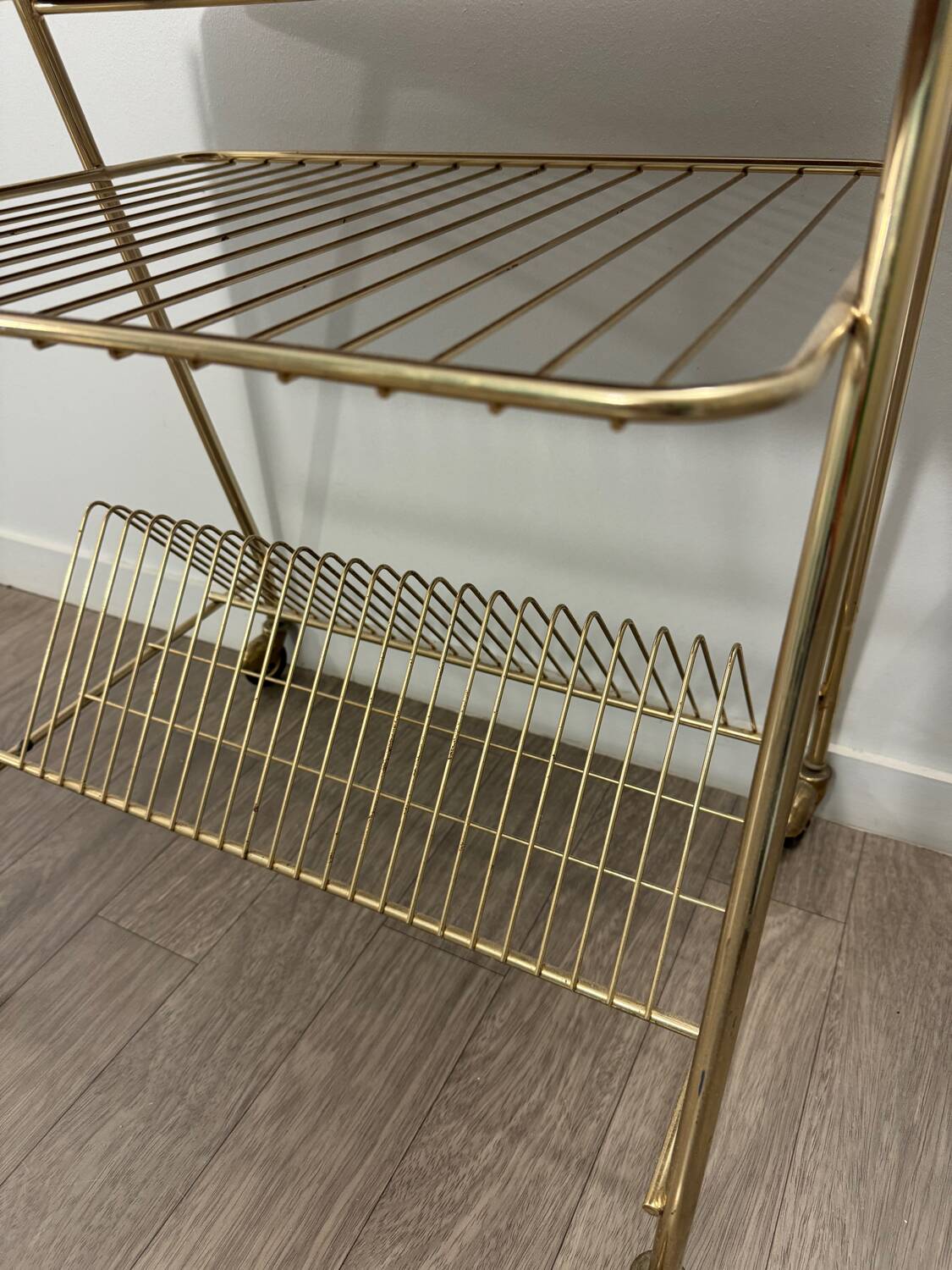 60s vinyl record trolley