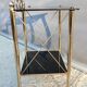 Desserte or et opaline noire vintage 70