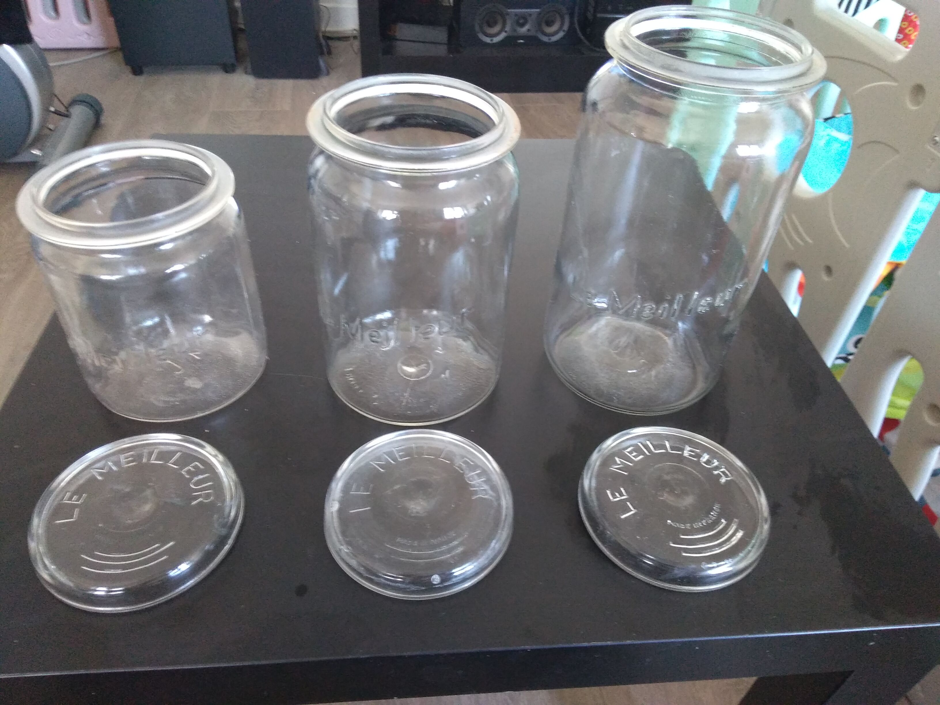 Lot de 3 jars