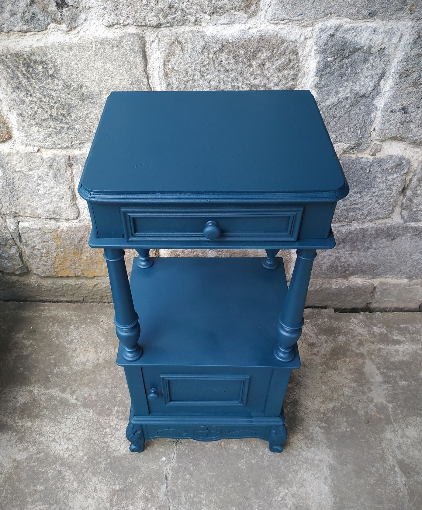 Old painted extra furniture bedside table