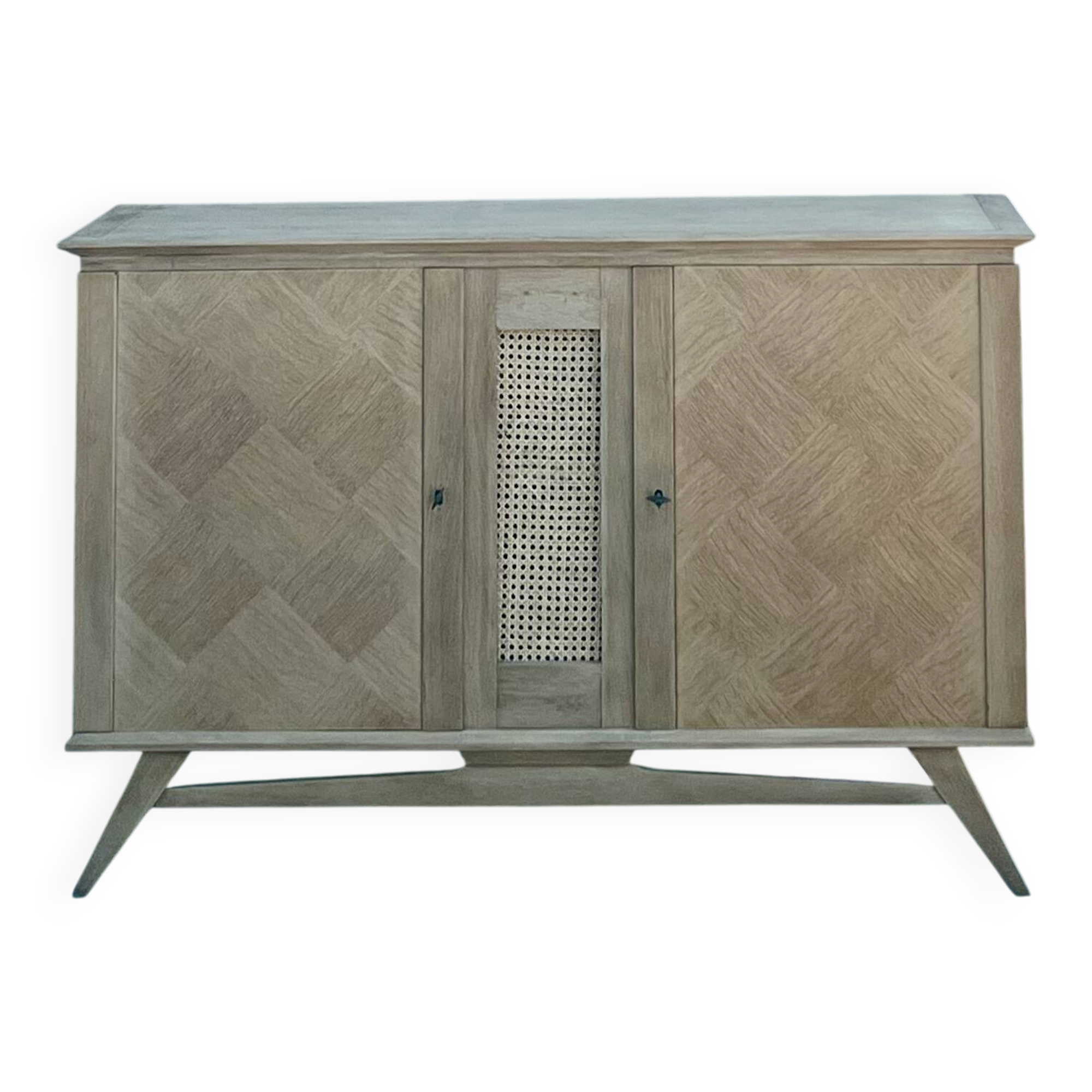 1960s vintage sideboard - antique raw oak sideboard