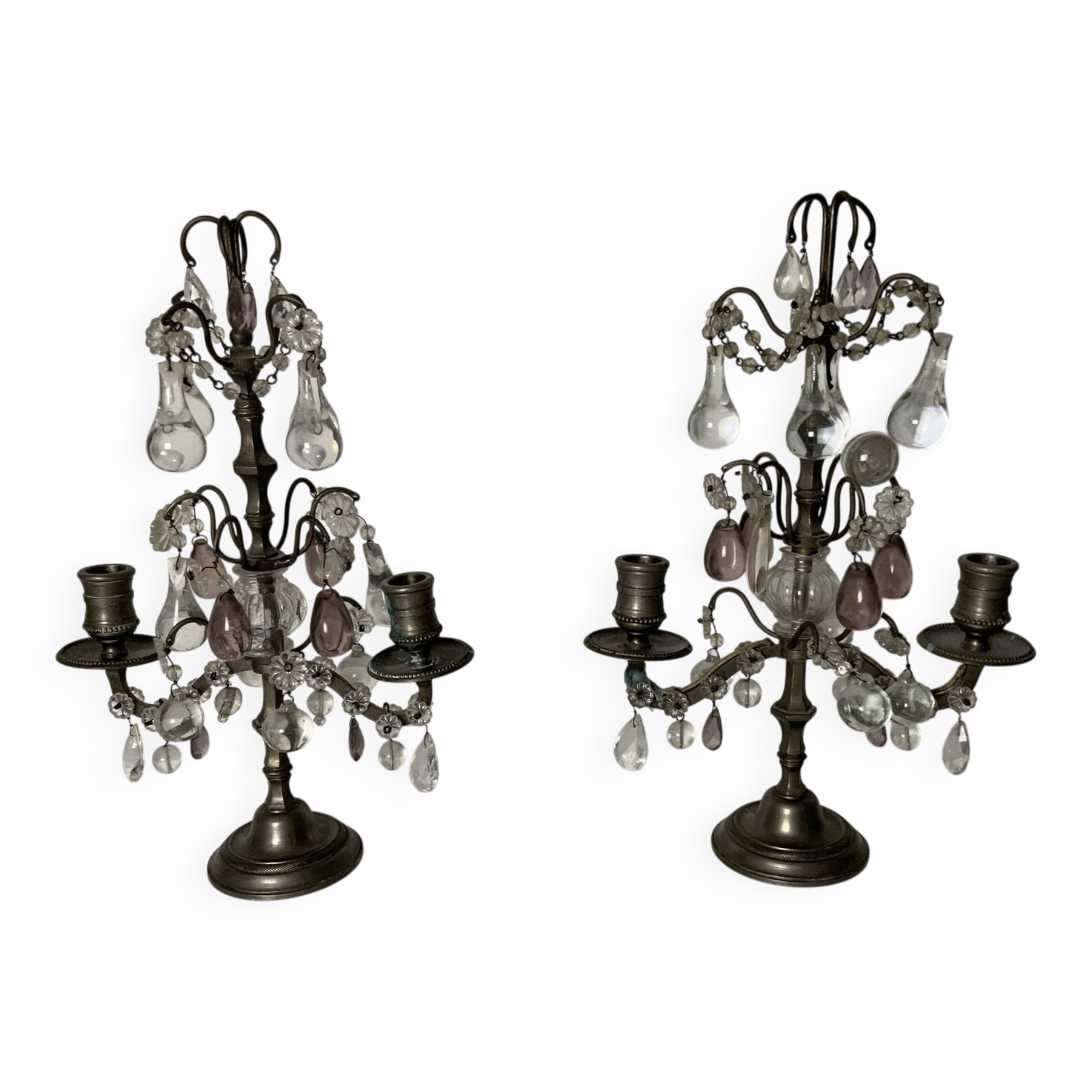 Pair of 19th-century candelabra