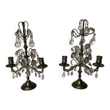 Pair of 19th-century candelabra