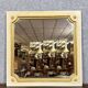 Vintage Louis XV Style Square Lacquered Mirror Circa 1950