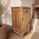 Small restored antique wooden piece of furniture.