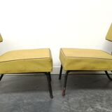 Pair of chairs by Jacques Hitier, 1950s