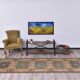 Orange & Navy Blue Turkish Runner Rug 87x337Cm SK 240636
