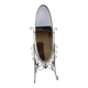 Full-length mirror in metal