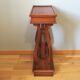 Pedestal table or English cherry saddle with lyre feet