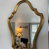 Italian mirror in gilded wood