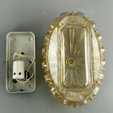 Lampe murale en verre design 60s 70s