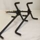 Bronze cast iron firewood fireplace accessory andier spit grill