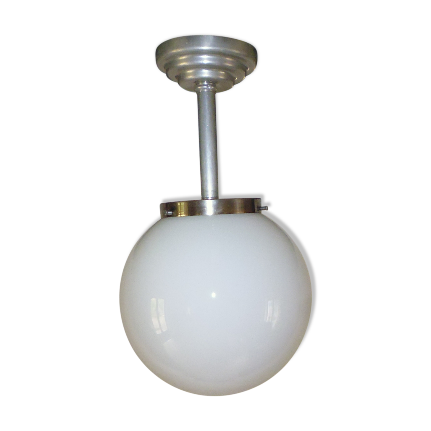 Art deco opaline hatuteur ball hanging 36 cm