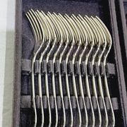 Christofle – 12-piece silver-plated fish cutlery set, Marly model