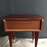 Vintage bedside yellow interior