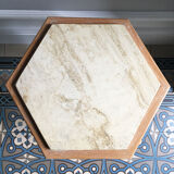 Side table or harness in travertine 1970