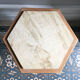 Table d'appoint ou sellette en travertin 1970